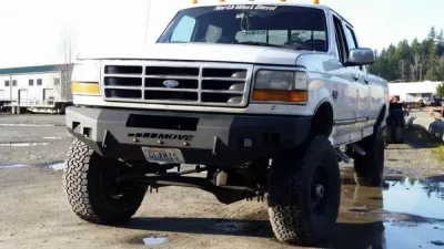 FORD F250-350 1992-1998 with CLASSIC FRONT Weld It Yourself STANDARD installed
