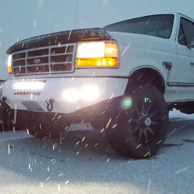 FORD F250-350 1992-1998 with CLASSIC FRONT Weld It Yourself STANDARD installed