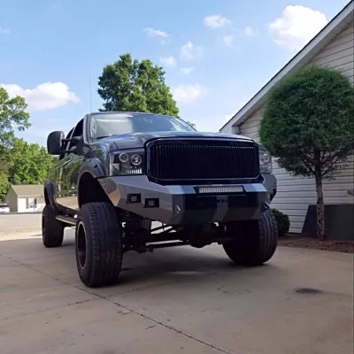 FORD F250-350 2005-2007 with CLASSIC FRONT Weld It Yourself STANDARD installed