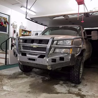 CHEVY 2500-3500HD 2003-2007 with CLASSIC FRONT Weld It Yourself Offroad installed