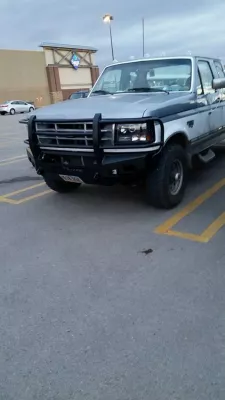 FORD F250-350 1992-1998 with CLASSIC FRONT Weld It Yourself STANDARD installed
