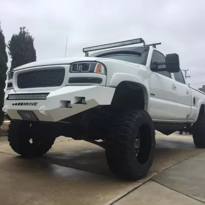 GMC 2500-3500HD 1999-2002 with CLASSIC FRONT Weld It Yourself STANDARD installed