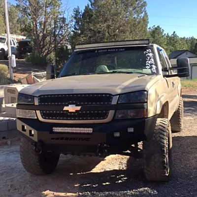 CHEVY 2500-3500HD 2003-2007 with CLASSIC FRONT Weld It Yourself STANDARD installed