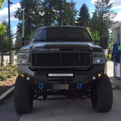 FORD F250-350 2005-2007 with CLASSIC FRONT Weld It Yourself STANDARD installed