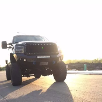 FORD F250-350 2005-2007 with CLASSIC FRONT Weld It Yourself STANDARD installed