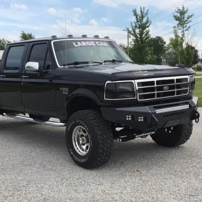 FORD F250-350 1992-1998 with CLASSIC FRONT Weld It Yourself STANDARD installed