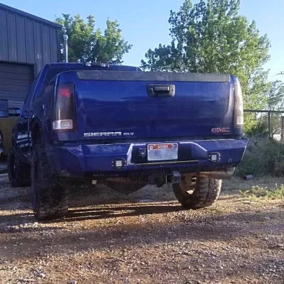 GMC 2500-3500HD 2011-2014 with CLASSIC REAR Weld It Yourself STANDARD installed