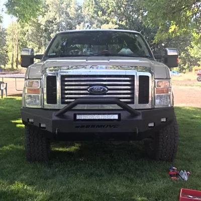 FORD F250-350 2008-2010 with CLASSIC FRONT Weld It Yourself STANDARD installed