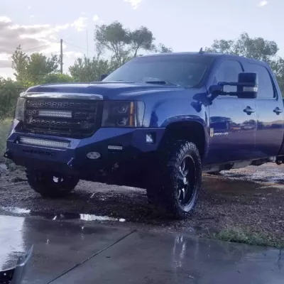 GMC 2500-3500HD 2011-2014 with CLASSIC FRONT Weld It Yourself STANDARD installed