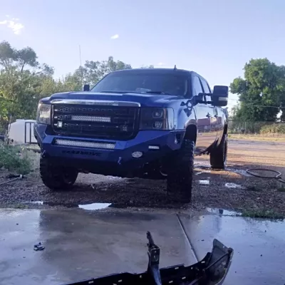 GMC 2500-3500HD 2011-2014 with CLASSIC FRONT Weld It Yourself STANDARD installed