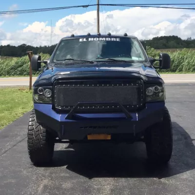 FORD F250-350 2005-2007 with CLASSIC FRONT Weld It Yourself STANDARD installed