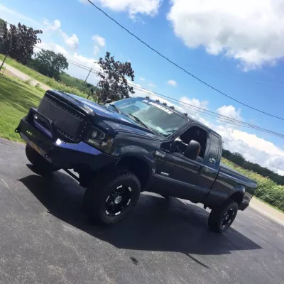 FORD F250-350 2005-2007 with CLASSIC FRONT Weld It Yourself STANDARD installed