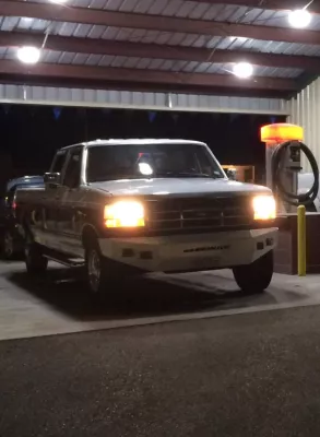FORD F250-350 1992-1998 with CLASSIC FRONT Weld It Yourself STANDARD installed
