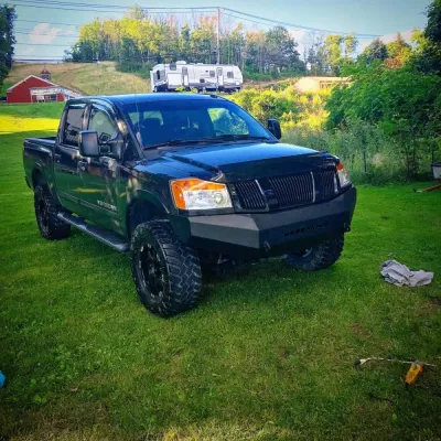 NISSAN TITAN 2003-2015 with CLASSIC FRONT Weld It Yourself STANDARD installed