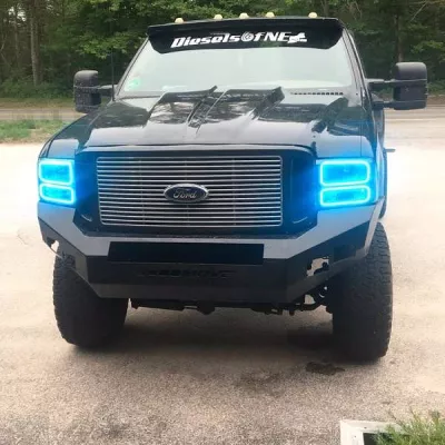 FORD F250-350 2005-2007 with CLASSIC FRONT Weld It Yourself STANDARD installed