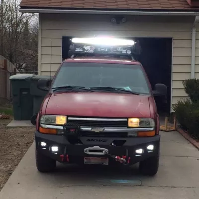 CHEVY S-SERIES TRUCK 1994-2004 with CLASSIC FRONT Weld It Yourself Offroad installed