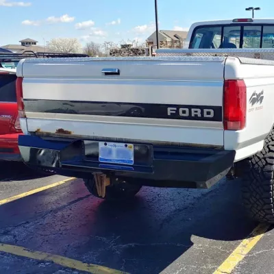 FORD F250-350 1992-1998 with CLASSIC REAR Weld It Yourself STANDARD installed