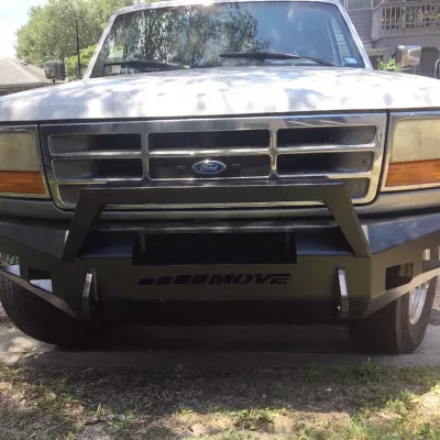 FORD F250-350 1992-1998 with CLASSIC FRONT Weld It Yourself STANDARD installed