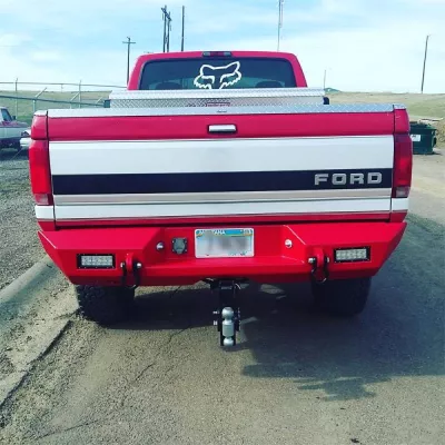 FORD F250-350 1992-1998 with CLASSIC REAR Weld It Yourself STANDARD installed