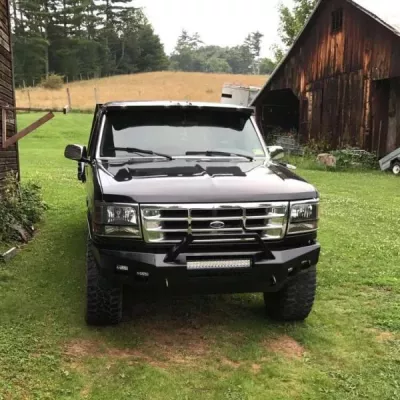 FORD F250-350 1992-1998 with CLASSIC FRONT Weld It Yourself STANDARD installed