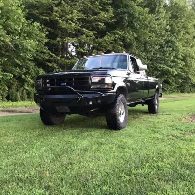 FORD F250-350 1992-1998 with CLASSIC FRONT Weld It Yourself STANDARD installed