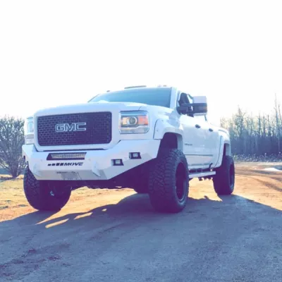 GMC 2500-3500HD 2015-2019 with CLASSIC FRONT Weld It Yourself STANDARD installed