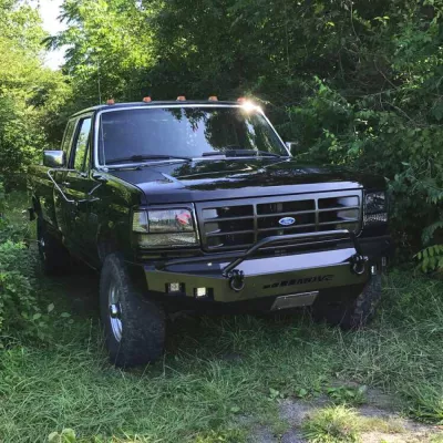FORD F250-350 1992-1998 with CLASSIC FRONT Weld It Yourself STANDARD installed