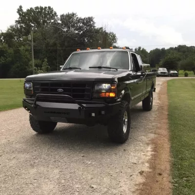 FORD F250-350 1992-1998 with CLASSIC FRONT Weld It Yourself STANDARD installed