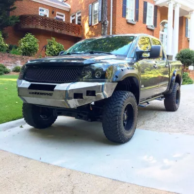 NISSAN TITAN 2003-2015 with CLASSIC FRONT Weld It Yourself STANDARD installed