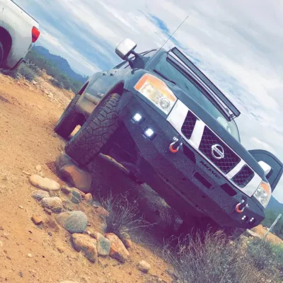 NISSAN TITAN 2003-2015 with CLASSIC FRONT Weld It Yourself Offroad installed