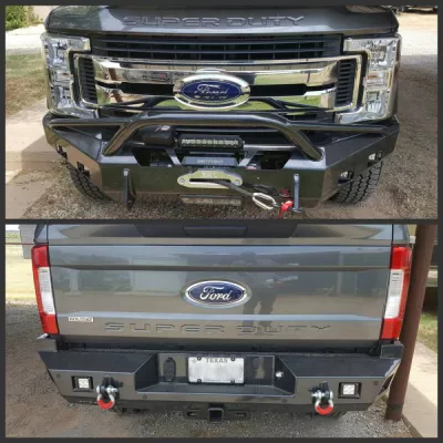 FORD F250-350 2017-2019 with CLASSIC FRONT Weld It Yourself Offroad installed