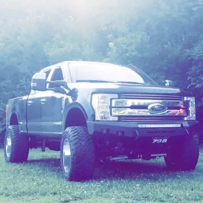 FORD F250-350 2017-2019 with CLASSIC FRONT Weld It Yourself STANDARD installed