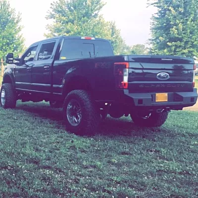 FORD F250-350 2017-2019 with CLASSIC REAR Weld It Yourself STANDARD installed