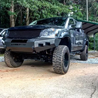 NISSAN TITAN 2003-2015 with CLASSIC FRONT Weld It Yourself STANDARD installed