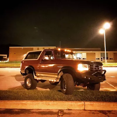 FORD BRONCO 1992-1996 with CLASSIC FRONT Weld It Yourself Offroad installed