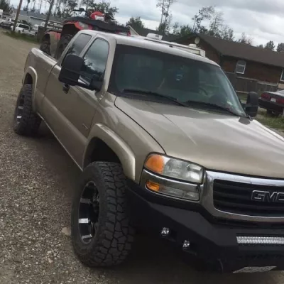 GMC 2500-3500HD 2003-2007 with CLASSIC FRONT Weld It Yourself STANDARD installed