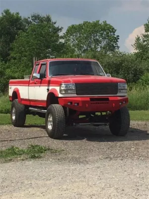 FORD F250-350 1992-1998 with CLASSIC FRONT Weld It Yourself STANDARD installed