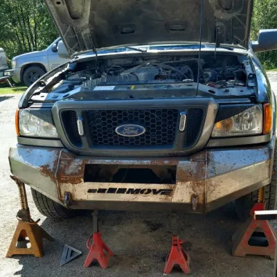 FORD RANGER 2001-2012 with CLASSIC FRONT Weld It Yourself STANDARD installed