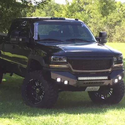 GMC 2500-3500HD 2003-2007 with CLASSIC FRONT Weld It Yourself STANDARD installed