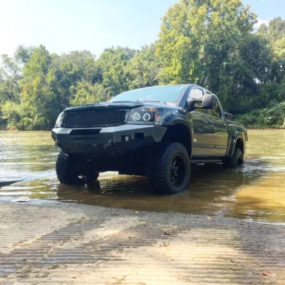 NISSAN TITAN 2003-2015 with CLASSIC FRONT Weld It Yourself STANDARD installed
