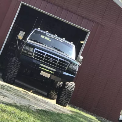 FORD F250-350 1992-1998 with CLASSIC FRONT Weld It Yourself STANDARD installed