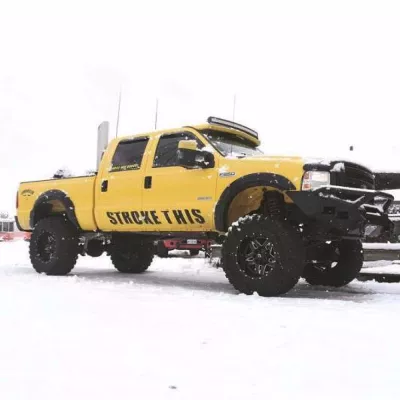 FORD F250-350 2005-2007 with CLASSIC FRONT Weld It Yourself STANDARD installed