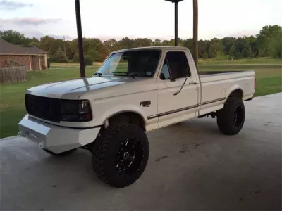 FORD F250-350 1992-1998 with CLASSIC FRONT Weld It Yourself STANDARD installed