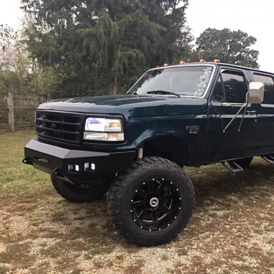 FORD F250-350 1992-1998 with CLASSIC FRONT Weld It Yourself STANDARD installed