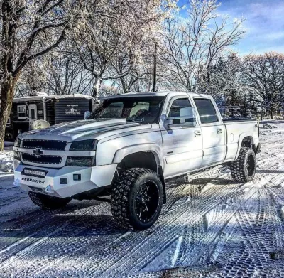CHEVY 2500-3500HD 2003-2007 with CLASSIC FRONT Weld It Yourself STANDARD installed