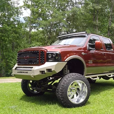 FORD F250-350 2005-2007 with CLASSIC FRONT Weld It Yourself STANDARD installed