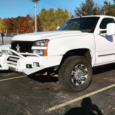 CHEVY 2500-3500HD 2003-2007 with CLASSIC FRONT Weld It Yourself STANDARD installed