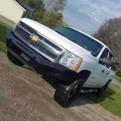 CHEVY 1500 2007.5-2013 with PRECISION FRONT Weld It Yourself STANDARD installed