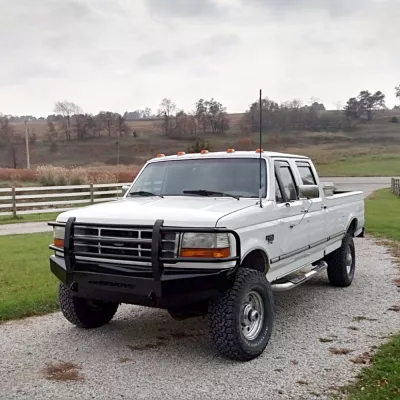 FORD F250-350 1992-1998 with CLASSIC FRONT Weld It Yourself STANDARD installed