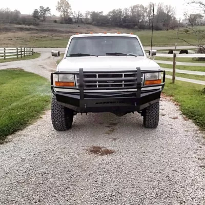 FORD F250-350 1992-1998 with CLASSIC FRONT Weld It Yourself STANDARD installed